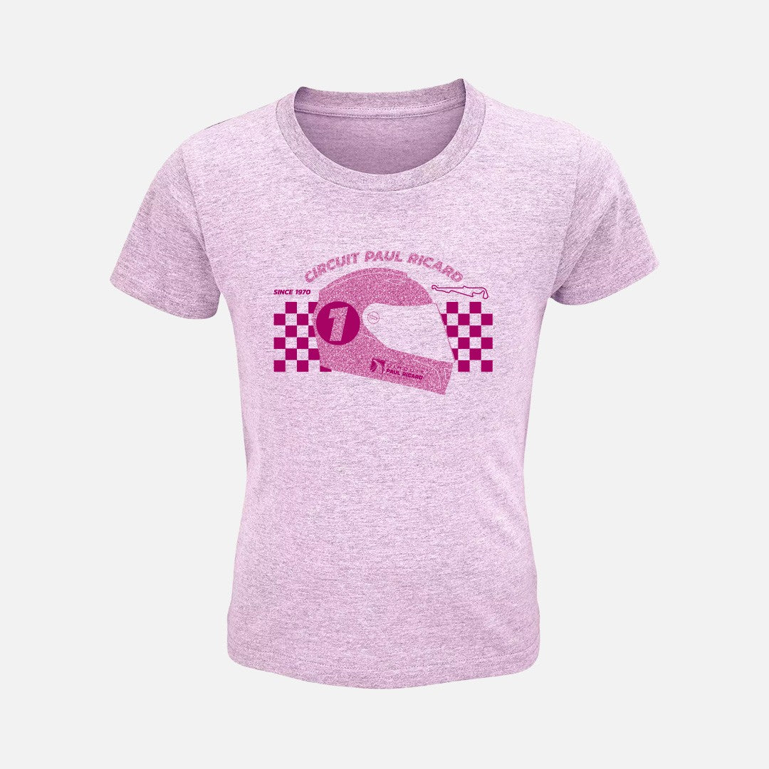 T-SHIRT CASQUE ROSE CPR - JUNIOR