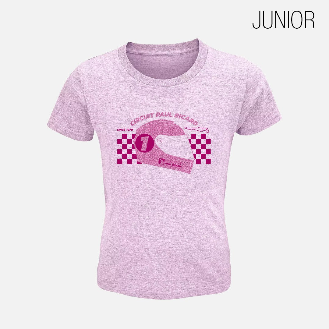 T-SHIRT CASQUE ROSE CPR - JUNIOR